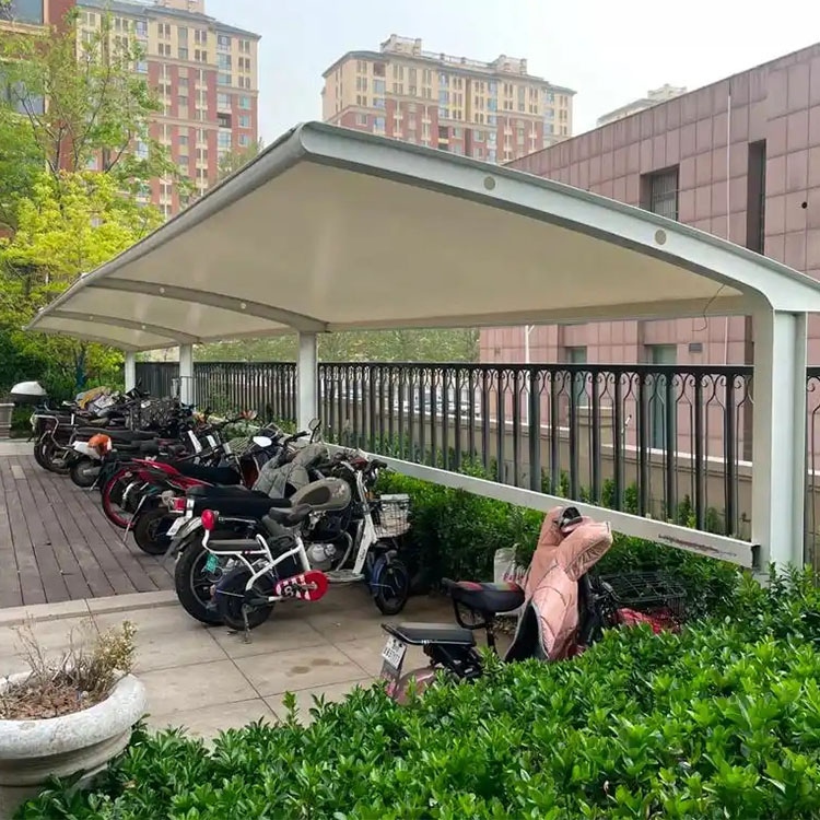 池州膜结构电动车棚